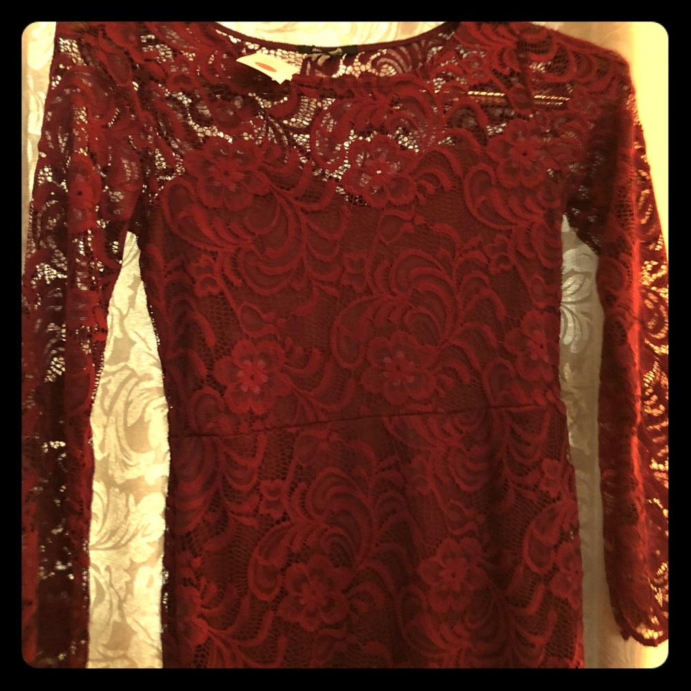 Burgundy dress size M NWOT